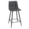 Barstool -Dark Grey Faux Leather (Sold in Pairs)