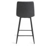 Quad Bar stool -Dark Grey Faux Leather