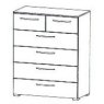 4+2 Drawer Chest 100cm High 80cm Wide Carcase Colour Front