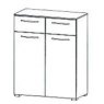 Java Chest Collection 2 Drawers over 2 Door Cupboard 100cm High 80cm Wide Carcase Colour Front