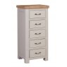 Chedsworth Painted Bedroom Collection Tall Chest with 5 Drawers