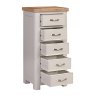 Chedsworth Painted Bedroom Collection Tall Chest with 5 Drawers