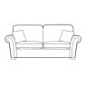 Dereham Sofa Collection 3 Seater Sofa Cover - A