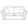Dereham Sofa Collection 2 Seater Sofa Bed - Regal Mattress Cover - A