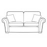 Dereham Sofa Collection 2 Seater Sofa Cover - A