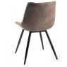 Bronx Dining Chair Collection Tan Faux Suede Fabric Chairs - SOLD IN PAIRS