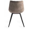 Bronx Dining Chair Collection Tan Faux Suede Fabric Chairs - SOLD IN PAIRS