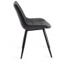 Bronx Dining Chair Collection Dark Grey Faux Suede Chairs - SOLD IN PAIRS