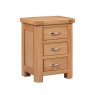 Chedworth Oak Bedroom Collection Bedside Cabinet with 3 Drawers