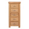 Chedworth Oak Bedroom Collection Tall Chest with 5 Drawers