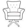 Wellington Swivel Chair Collection Swivel Chair XE Fabric