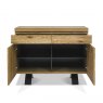 Rustic Oak Narrow Sideboard