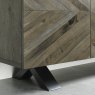 Fumed Oak Narrow Sideboard