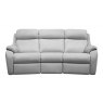 G-Plan Kingsbury Sofa Collection 3 Seater Manual Recliner Double Curved Sofa Fabric - B