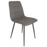 Solar Grey Fabric Dining Chair - Grey Leg