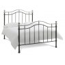 Chloe 135cm Black Shiny Nikel Bedstead