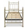 Krystal 90cm Champange Brass Bedstead