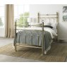 Krystal 90cm Champange Brass Bedstead