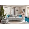 G Plan Hurst  Large Sofa Man Rec DBL Fabric - A