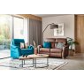 G Plan Hurst Small Sofa Man Rec DBL Leather - L