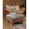 Tetrad Montana Square Stool Atacama Hide with Bagru Seat Cushions