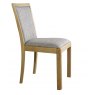 Braemar Upholstered Back Chair Grey Fabric