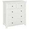 Chilford Bedroom Collection 2+3 Drawer Chest - White