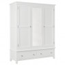 Chilford Bedroom Collection Triple Wardrobe - White