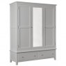 Chilford Grey Collection Triple Wardrobe 