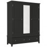 Chilford Charcoal  Collection Triple Wardrobe 