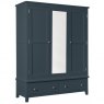 Chilford Blue  Collection Triple Wardrobe