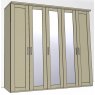 Airedale Collection 5 Doors Wardrobe - 3 Mirrored Doors