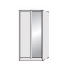 Airedale Collection 2 Doors Wardrobe - 1 Mirror Door Right 