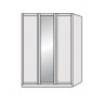 Airedale Collection 3 Doors Wardrobe - 1 Mirror Door