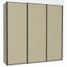 Callisto Plus 225cm Wide 3 Doors Plain Front Wooden doors in carcase colour