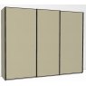 Callisto Plus 280cm Wide 3 Doors Plain Front Wooden doors in carcase colour