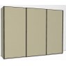 Callisto Plus 300cm Wide 3 Doors Plain Front Wooden doors in carcase colour