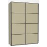 Callisto Plus 150cm Wide 2 Doors 4 Panel Front Wooden doors in carcase colour