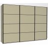 Callisto Plus 300cm Wide 3 Doors 4 Panel Front Wooden doors in carcase colour