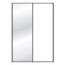 Callisto Plus 150cm Wide 2 doors 1 mirrored door right Plain Front Wooden and Mirrored Doors