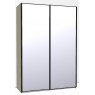 Callisto Plus 150cm Wide 2 doors 2 mirrored doors Plain Front Wooden and Mirrored Doors