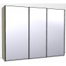 Callisto Plus 280cm Wide 3 doors 3 mirrored doors Plain Front Wooden and Mirrored Doors