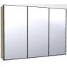 300cm Wide 3 doors 3 mirrored doors Plain Front Wooden and Mirrored Doors