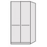 Durban Hinged-door wardrobe with Cornice / 2 Door