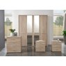 Durban Hinged-door wardrobe with Cornice / 2 Door 2 mirrored doors