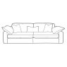 Large Split Sofa - C Grade Fabric