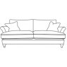 Extra Large Sofa A Grade Fabric - Qualifil Blue Fibre Seat Interior