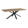 Forest Collection 200 x 95cm (Grey Oiled) With "U" Styled Metal Leg Dining Table