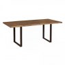 Forest Collection 200 x 95cm (Charcoal Oiled) With "U" Styled Metal Leg Dining Table