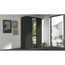 Zambia Hinged-door wardrobe with Cornice / 3 Door 1 mirrored door